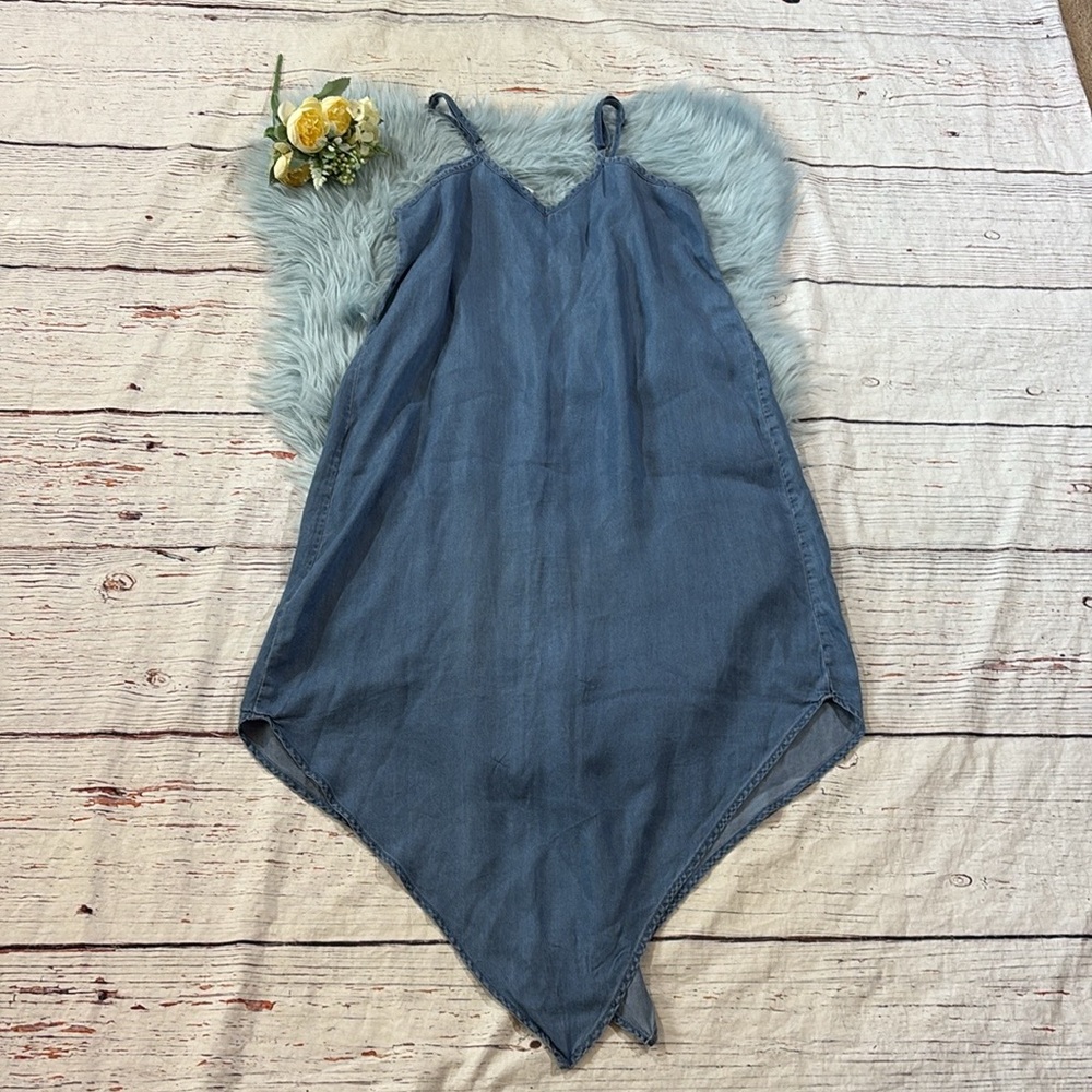 Knox Rose Embroidered Chambray Denim Dress sz S - Picture 7 of 7